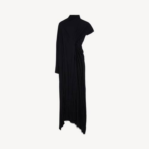 drapiertes cape-kleid