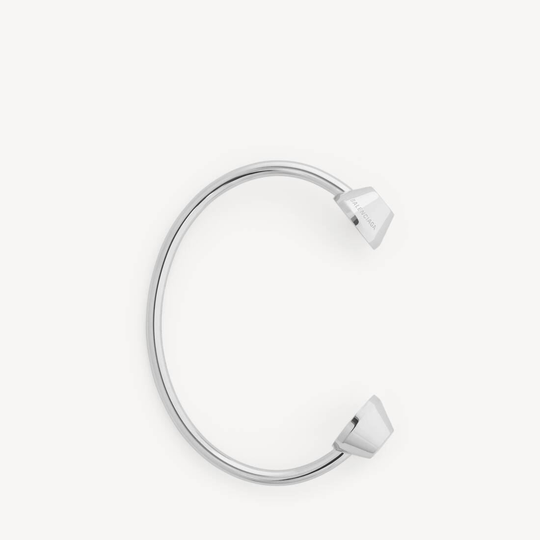 Bracelet Jonc City in Argent&eacute; Brillant | Balenciaga Belgique FR - Image 2