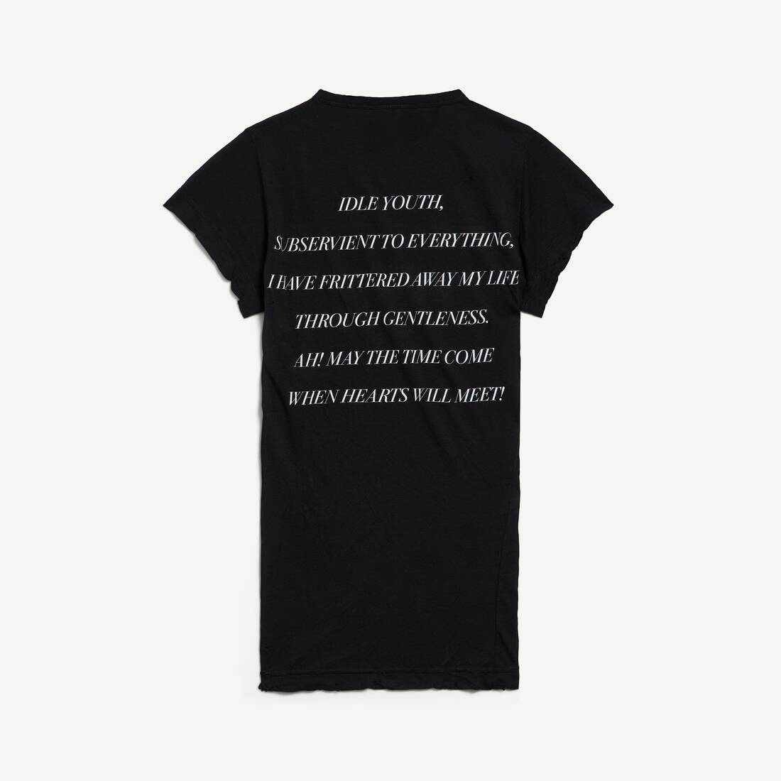 T-shirt The Song Of The Highest Tower Fit Small pour Femme en Noir | Balenciaga France FR - Image 2