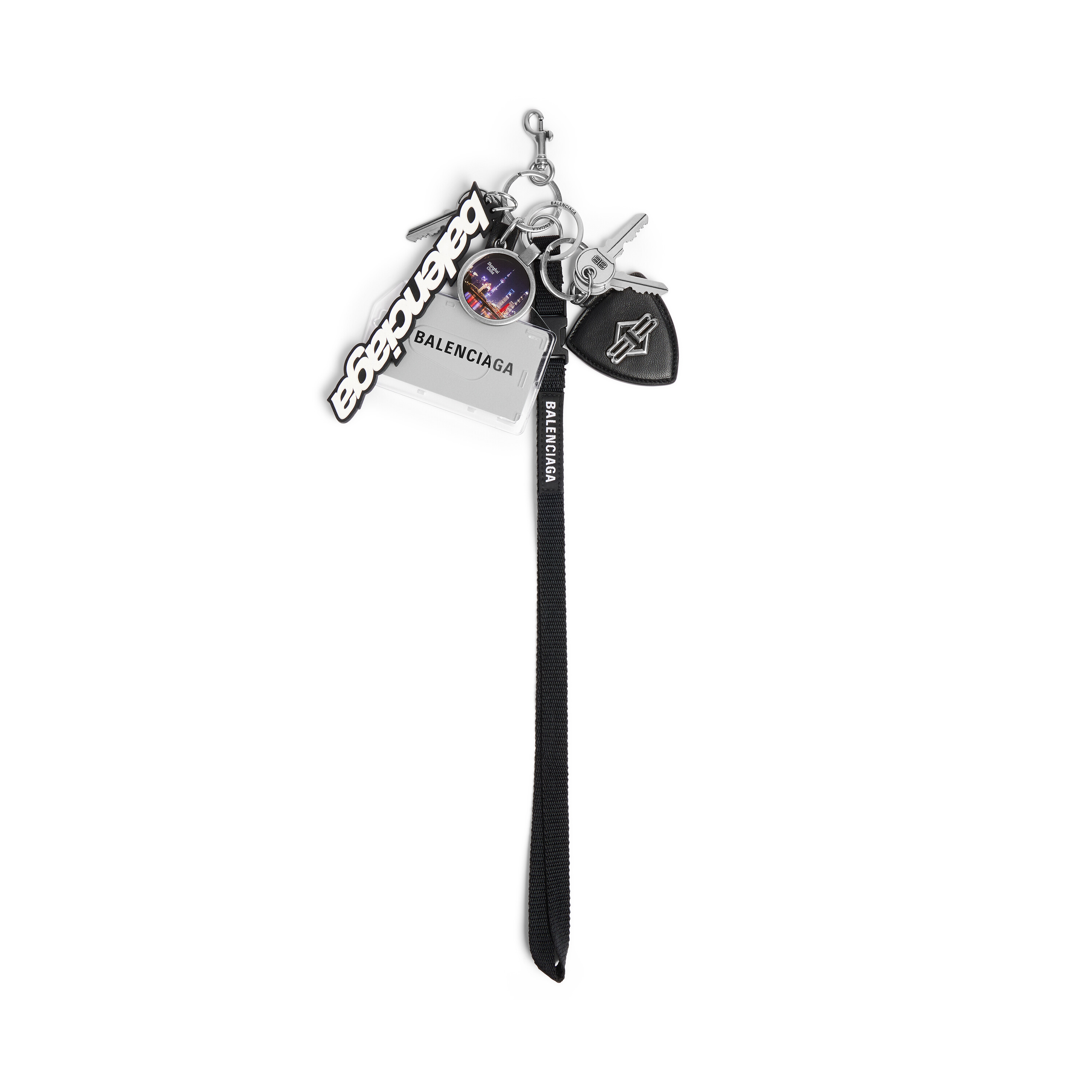 マルチカラー の メンズ キーリング バッジ フルチャーム | Balenciaga