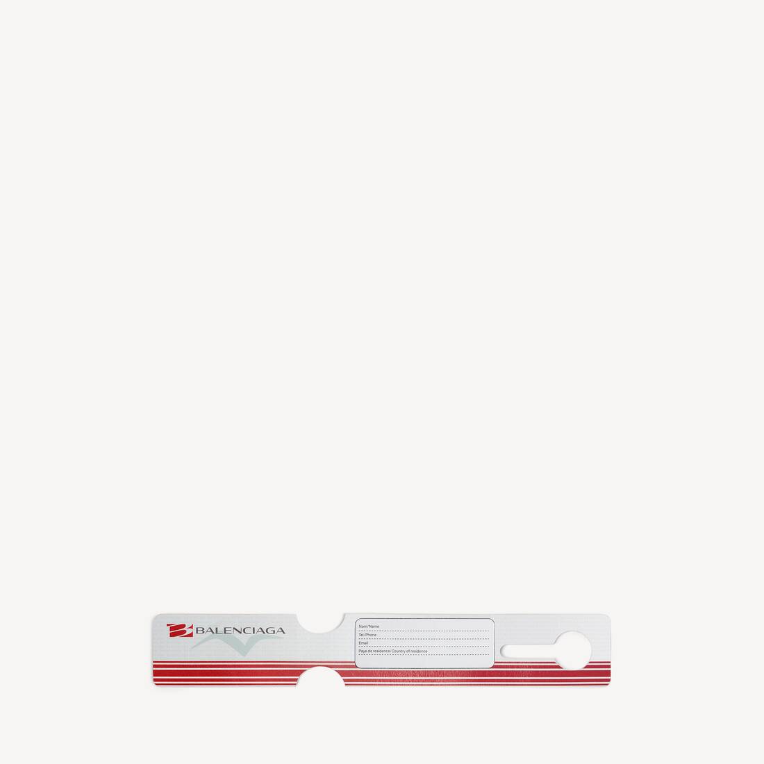 Charm/keychain Luggage Swing  in White/red | Balenciaga Qatar EN - Image 3