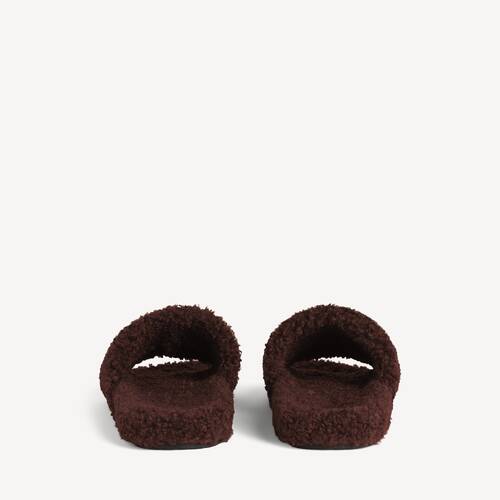 furry open mule