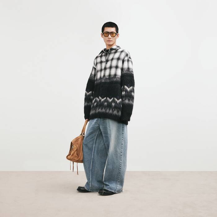 Men's Baggy Jeans in Dark Blue - Men | Balenciaga New Zealand EN - Image 1