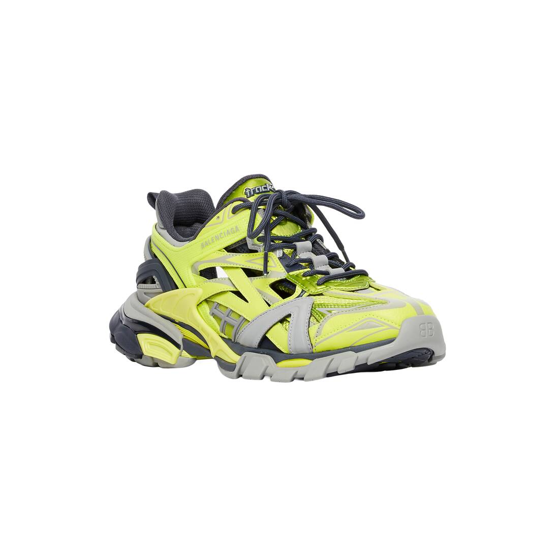 Women's Track.2 Sneaker in Acid Green/grey/dark Grey | Balenciaga United Kingdom EN - Image 2