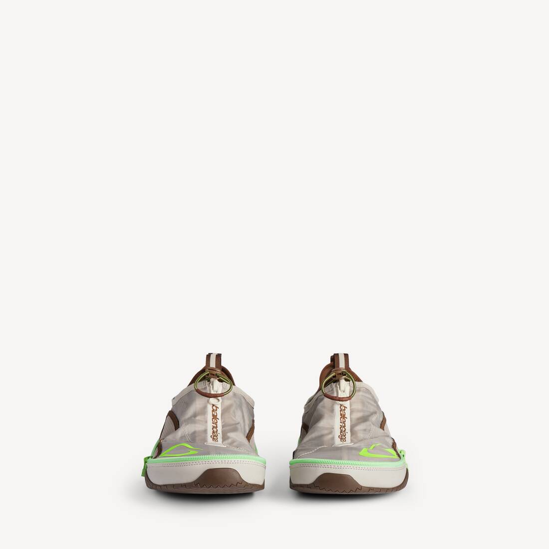 Men's Pocket Sneaker in Beige/neon Green | Balenciaga Canada EN - Image 2