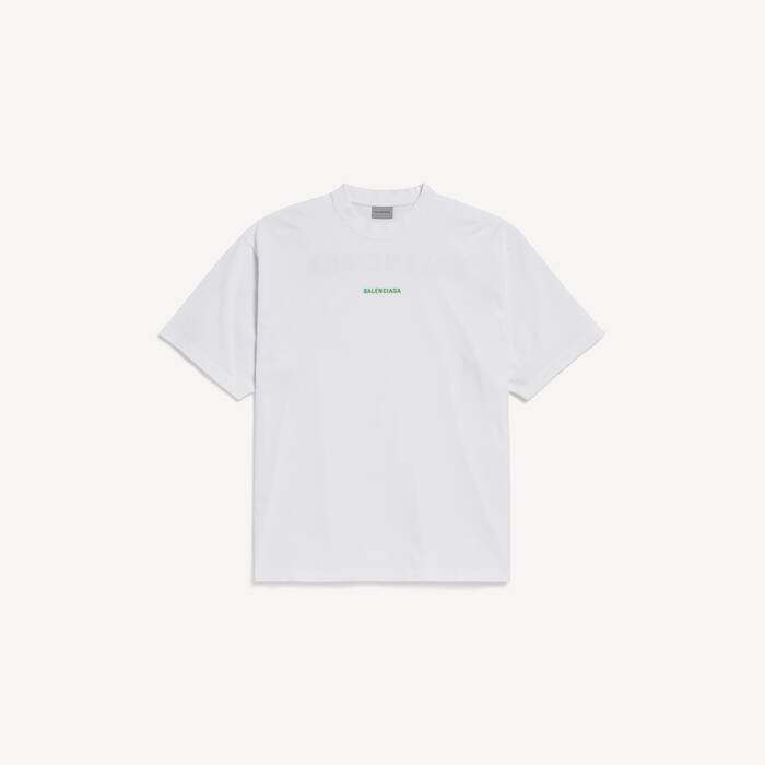Balenciaga Back T-shirt Mittlere Passform f&uuml;r Herren in Wei&szlig; - Herren | Balenciaga Deutschland DE - Image 2