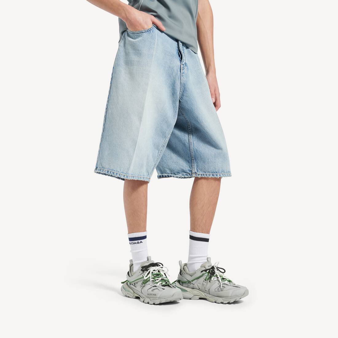 グレー/イエロー/ホワイト/ネイビー の メンズ Track Trail Laces スニーカー | Balenciaga 日本 JA - Image 7