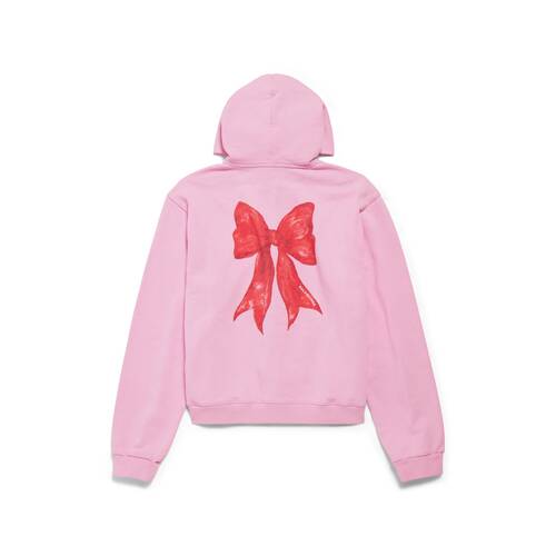bow ジップアップ hoodie レギュラーフィット