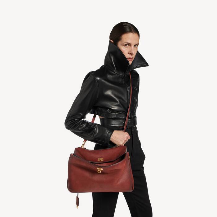 Women's Rodeo Handbag Medium in Brick - Women | Balenciaga Canada EN - Image 2