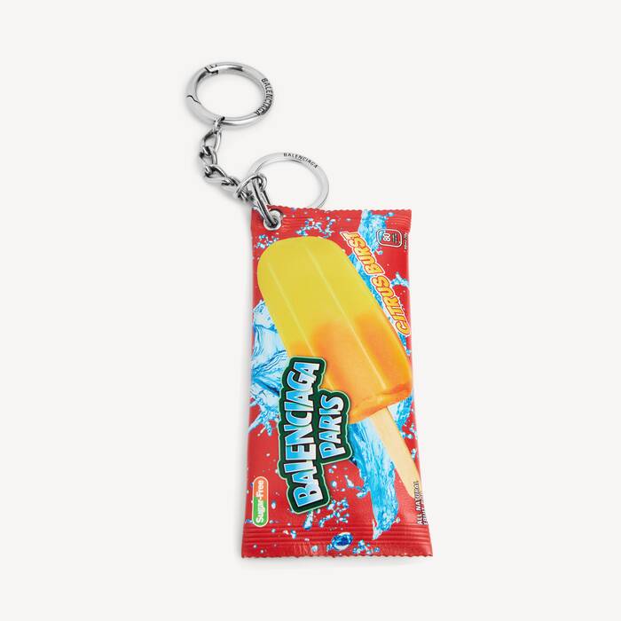 Men's Keychain/charm Snack Pouch in Red - Men | Balenciaga Slovakia (slovak Republic) EN - Image 1