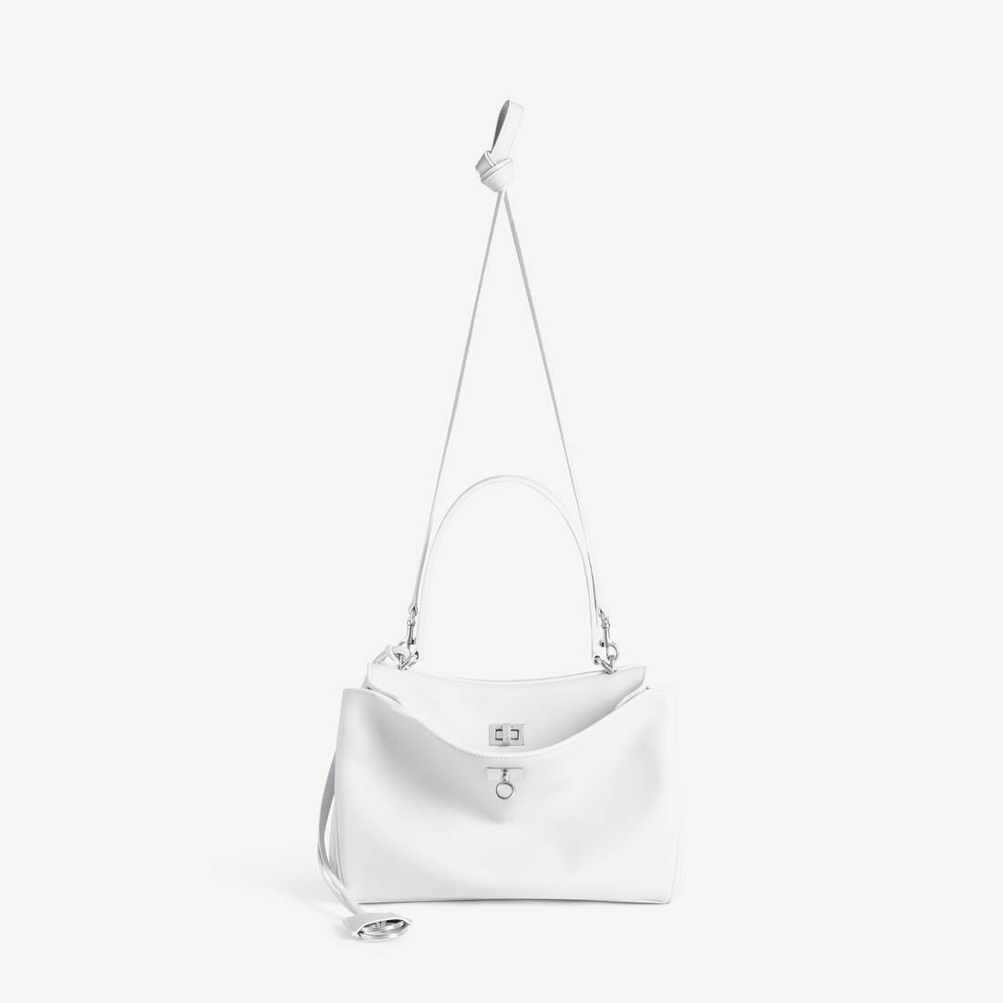 Sac &Agrave; Main Rodeo Petit pour Femme en Blanc Optique | Balenciaga Suisse FR - Image 4