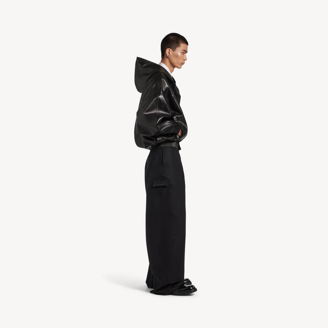 Locker Sitzende Workwear-hose f&uuml;r Herren in Schwarz | Balenciaga Deutschland DE - Image 3