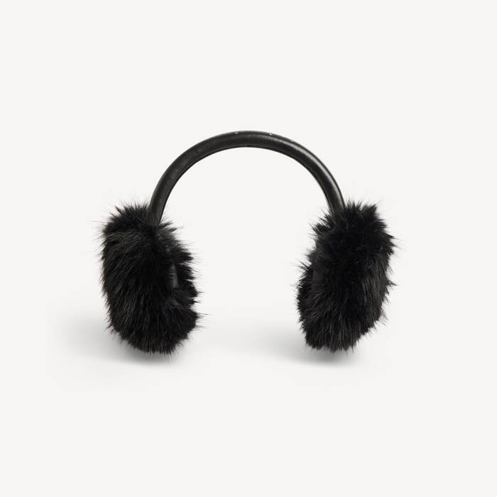 Orejeras para Mujer en Negro - Mujer | Balenciaga Espa&ntilde;a ES - Image 1