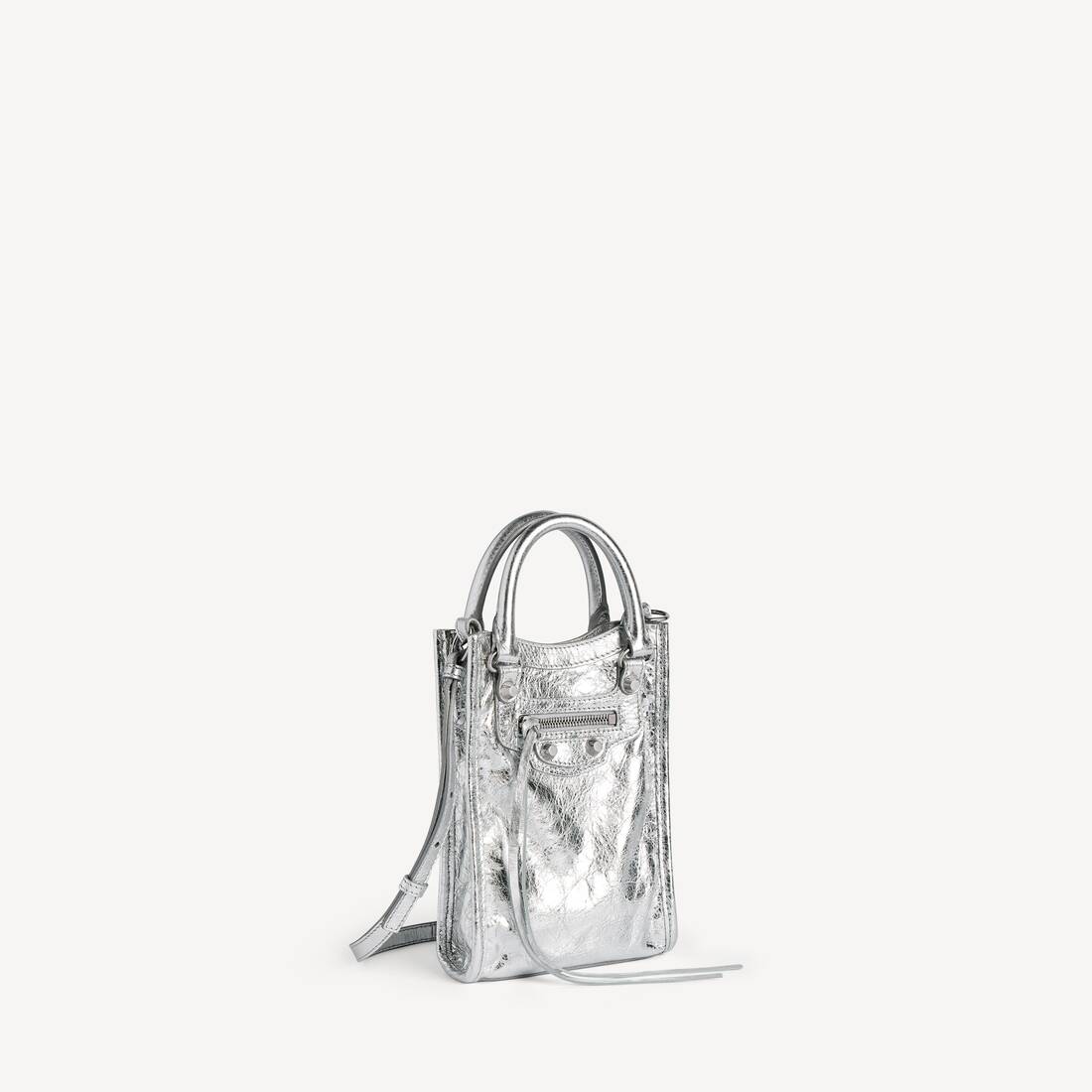 Tote Porta Telefono Le City da Donna in Argento | Balenciaga Italia IT - Image 2