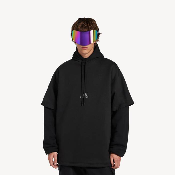 ブラック の メンズ Bodies 中綿入りレイヤードフーディ - メンズ | Balenciaga 日本 JA - Image 1