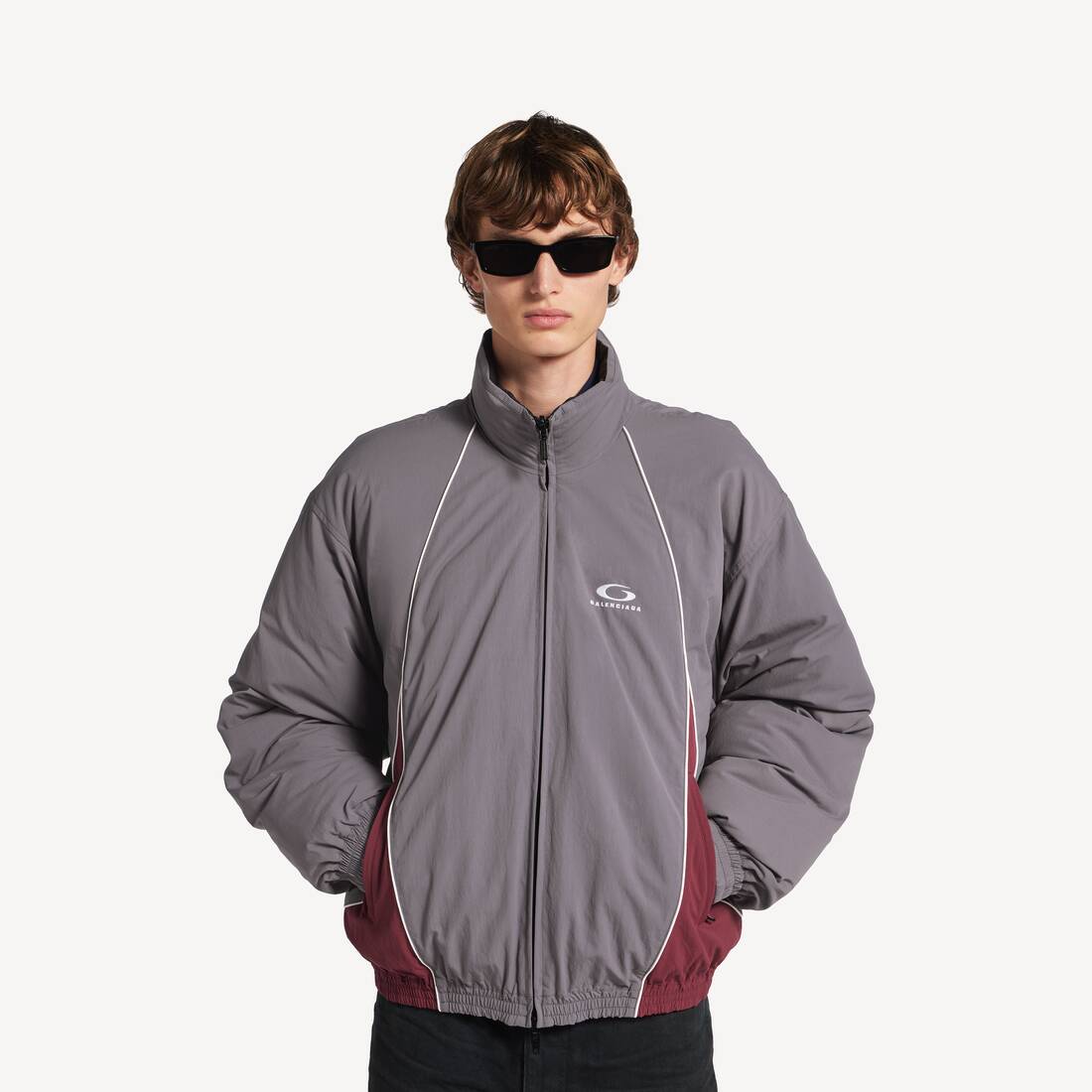 Men's Reversible Tracksuit Jacket in Smoky Purple | Balenciaga United States EN - Image 6