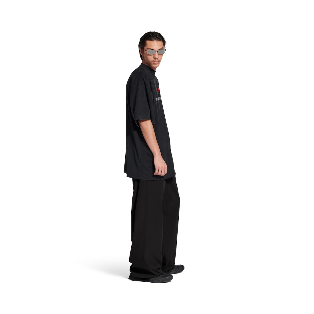 Balenciaga I Puma Oversized T-shirt in Black Faded