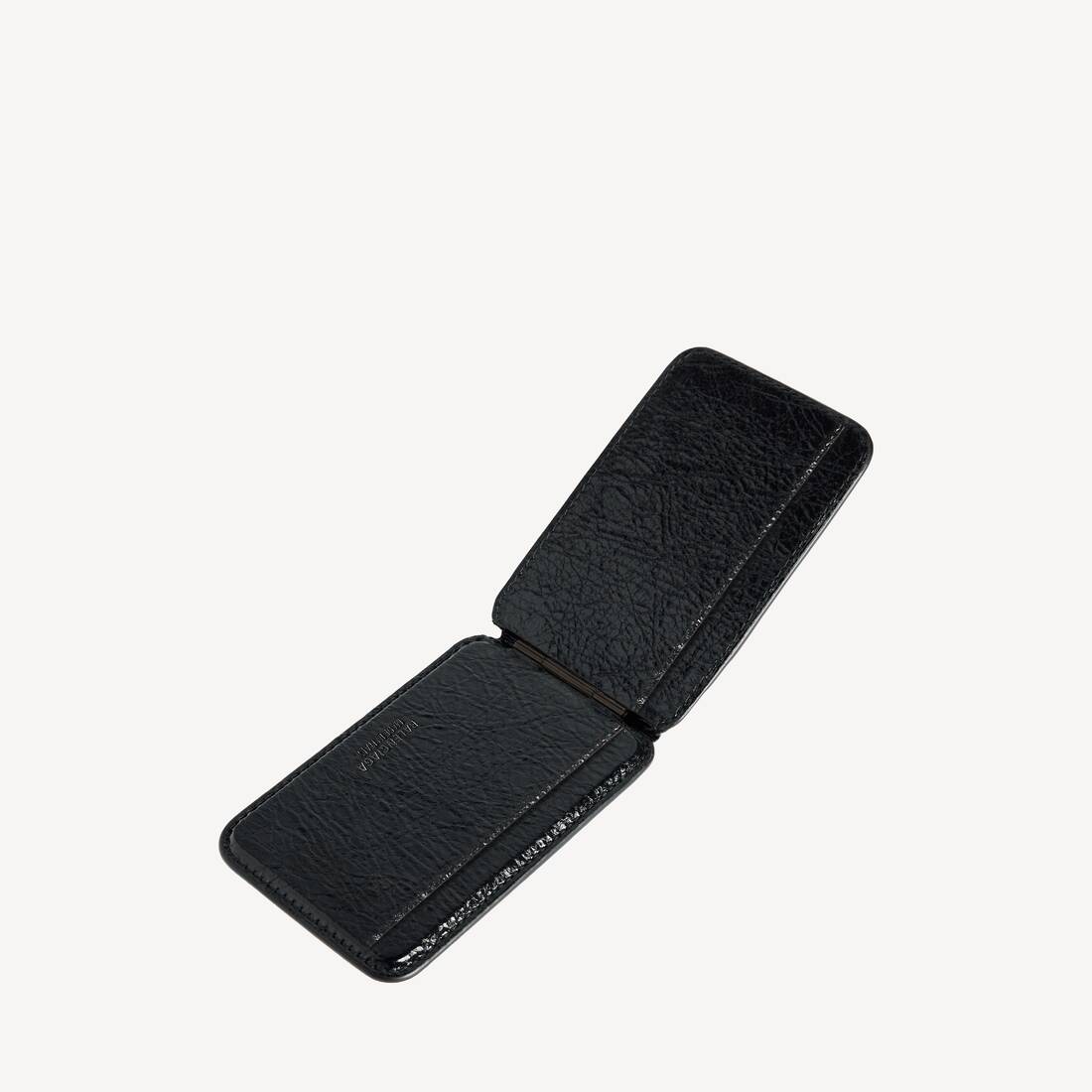 Men's Le City Magnet Card Holder With Stand in Black | Balenciaga Luxembourg EN - Image 3