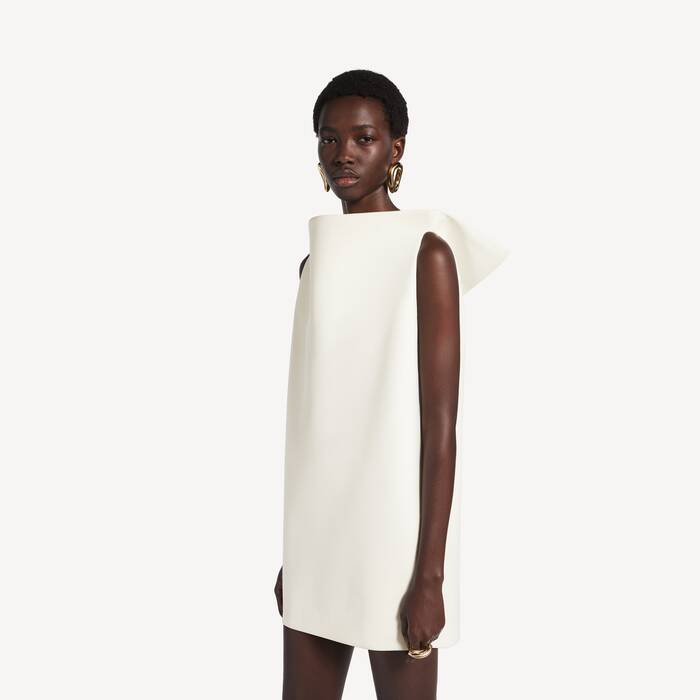 Women's Vareuse Dress in Ivory - Women | Balenciaga Portugal EN - Image 1