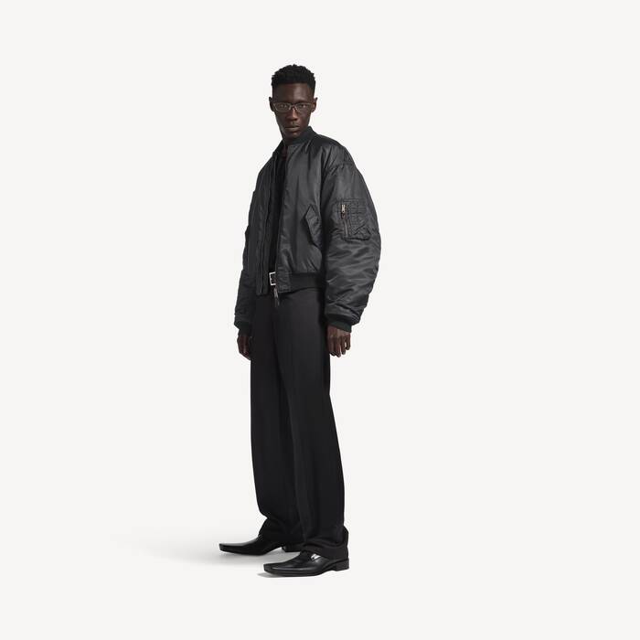 Men's Standard Bomber Jacket in Black - Men | Balenciaga Netherlands EN - Image 3
