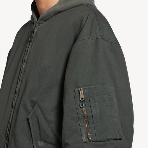 hooded standard bomber jacket