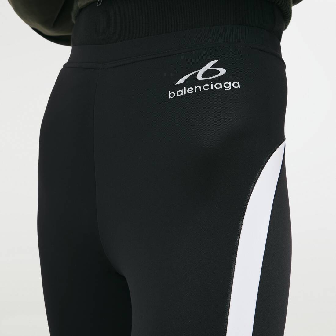 Women's Techwear Leggings in Black/white | Balenciaga Hong Kong SAR EN - Image 5