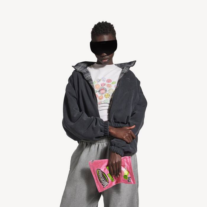 Sac Chips Petit Avec Strass pour Homme en Rose - Homme | Balenciaga Belgique FR - Image 2