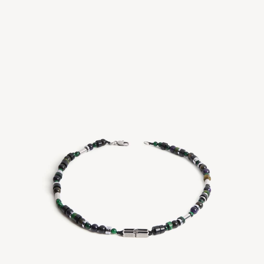 Men's Bb Icon Beads Necklace in Emerald | Balenciaga Canada EN - Image 2