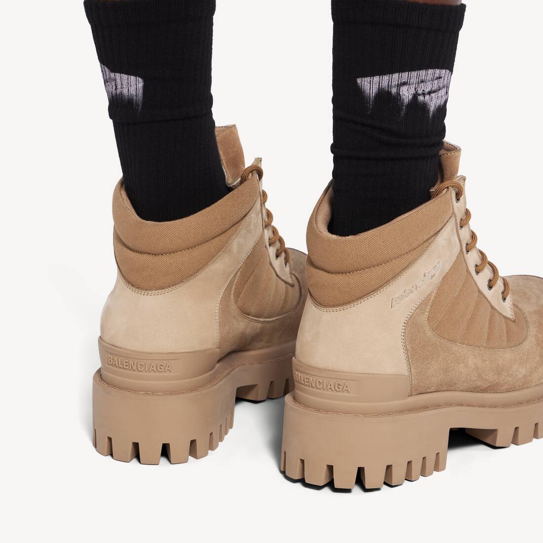 Combat Strike低筒靴 为 男士 在 沙色 | Balenciaga 津巴布韦 ZH - Image 6