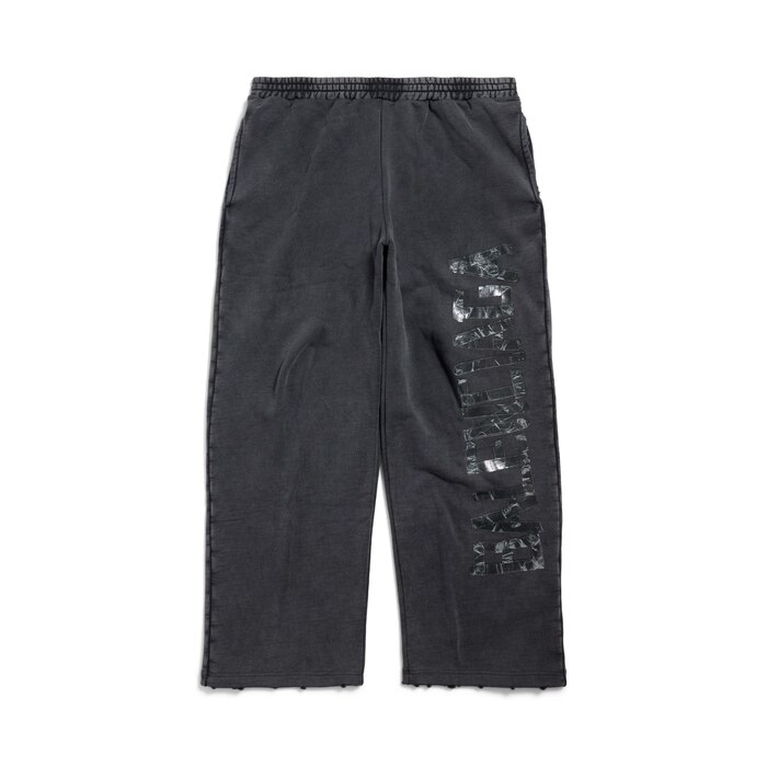 pantalon baggy transparent tape 