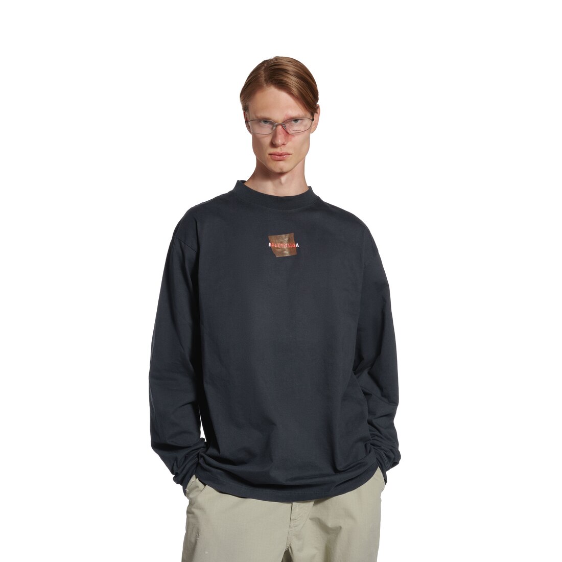 バレンシアガ　トップス BALENCIAGA(バレンシアガ) インターシャ ロゴ ニット トップス