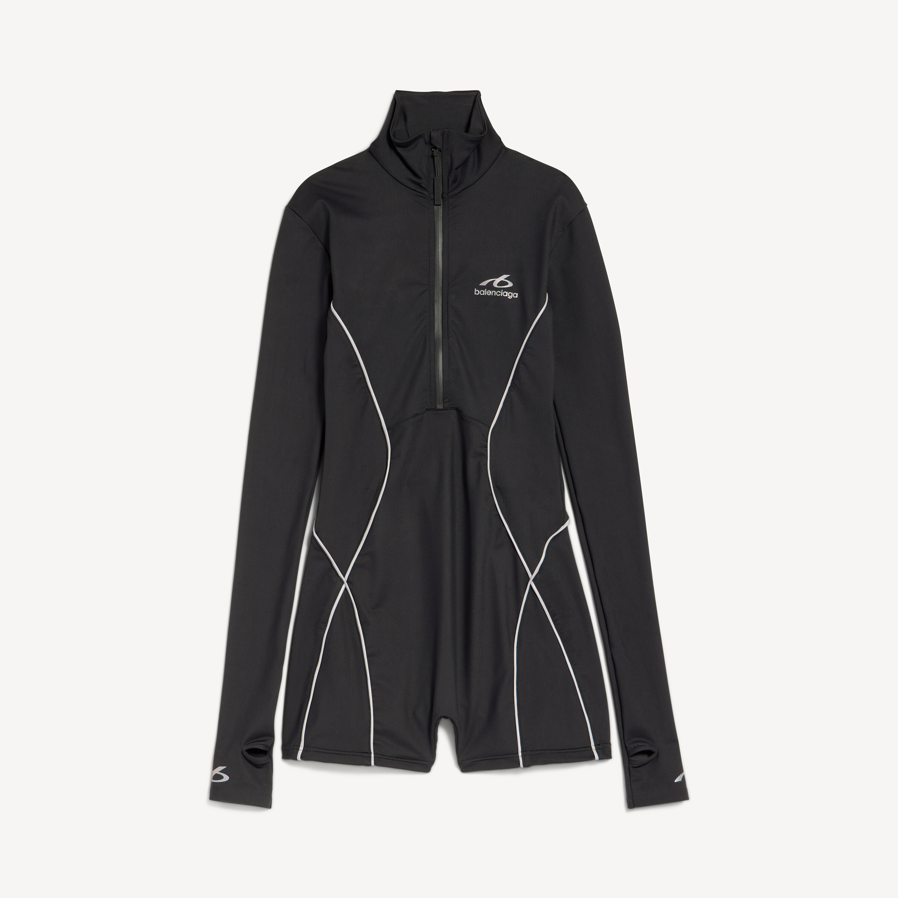 Techwear short long sleeve bodysuit