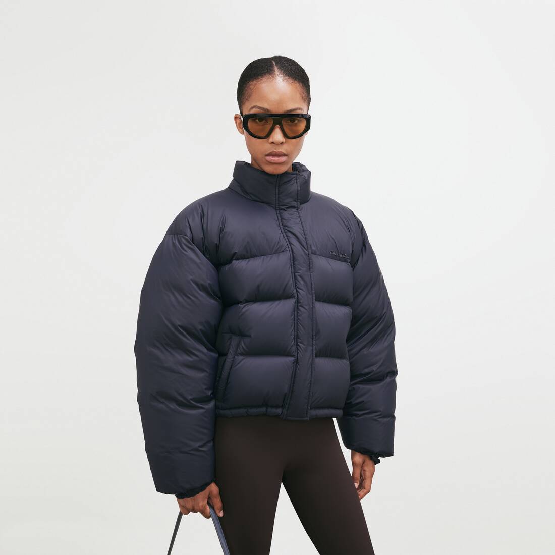 Women's Round Puffer in Dark Navy | Balenciaga France EN - Image 5