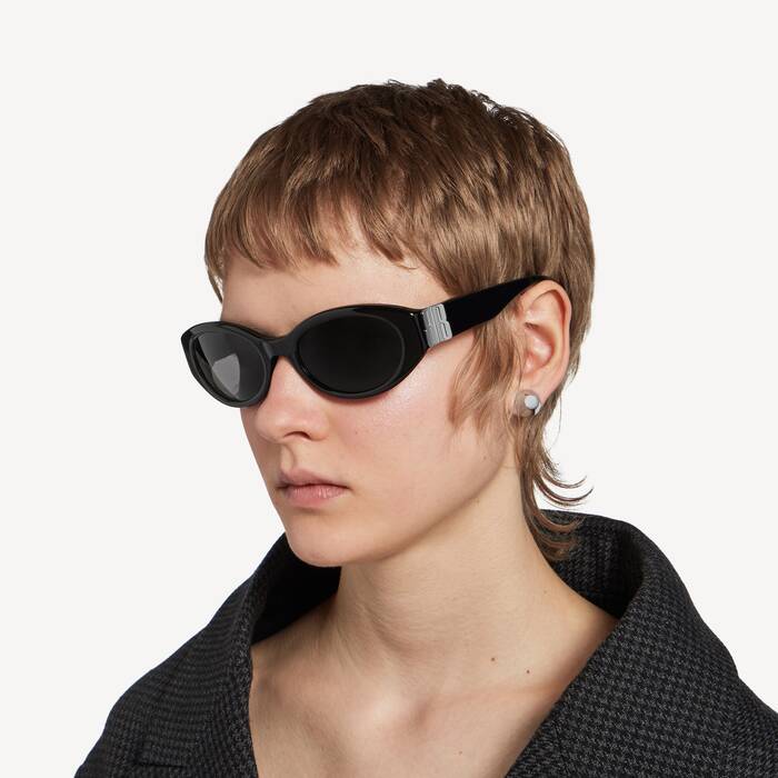 Women's Cosmo Round Af Sunglasses in Black - Women | Balenciaga Netherlands EN - Image 3