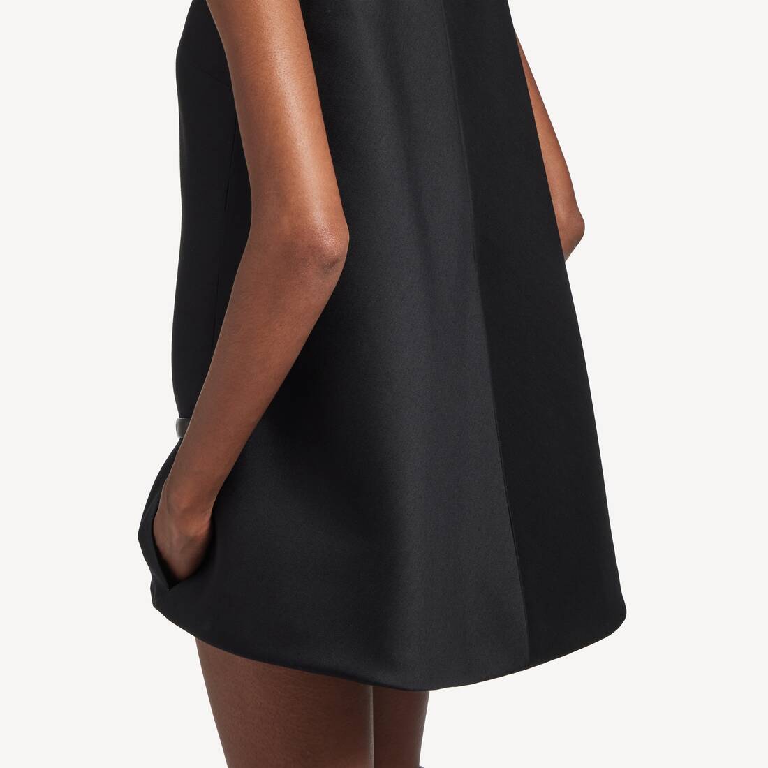 Women's A-line Dress in Black | Balenciaga Canada EN - Image 6
