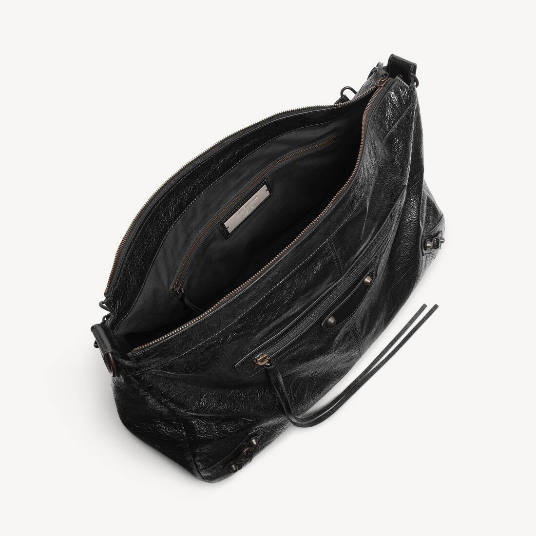 Borsa Le City Moto Grande da Uomo in Nero | Balenciaga Italia IT - Image 4