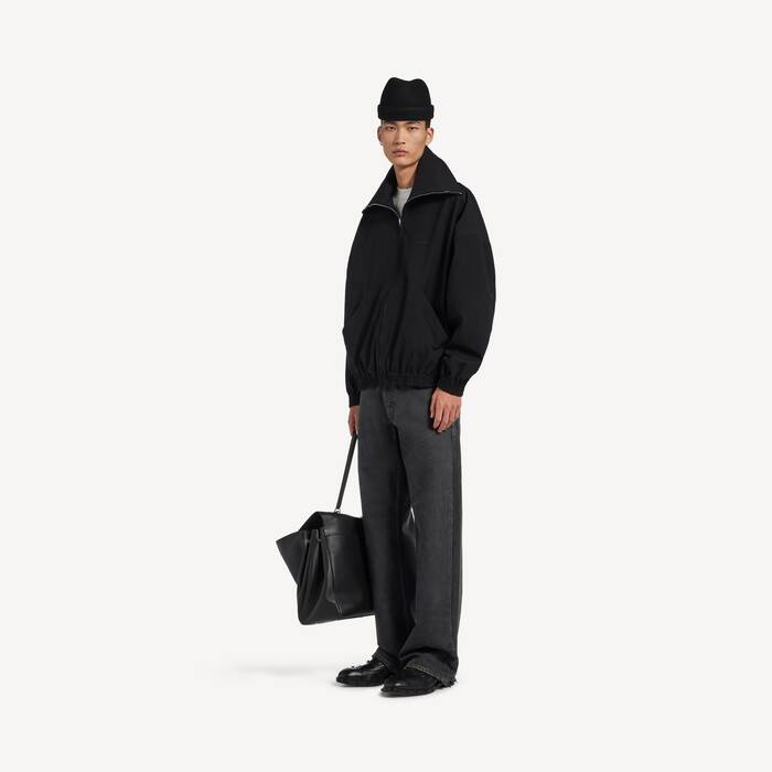 Veste En Jersey Zipp&eacute;e pour Homme en Noir - Homme | Balenciaga Belgique FR - Image 3