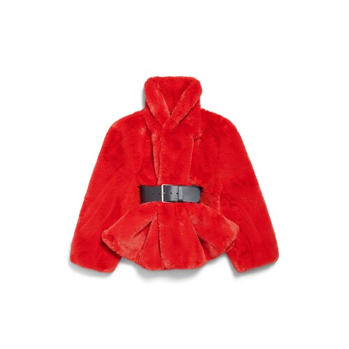 wrap animal- free fur coat