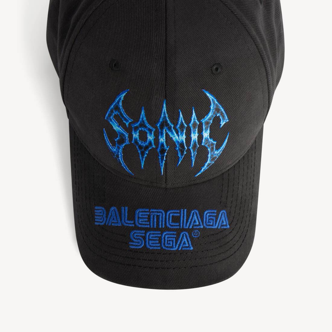 Men's Balenciaga | Sega Sonic The Hedgehog Cap in Black | Balenciaga Japan EN - Image 2