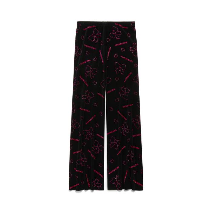 handrawn bows elastic trousers