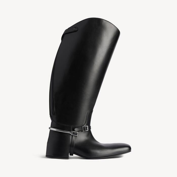 Botte Excavator Riding  pour Homme en Noir/argent - Homme | Balenciaga France FR - Image 1
