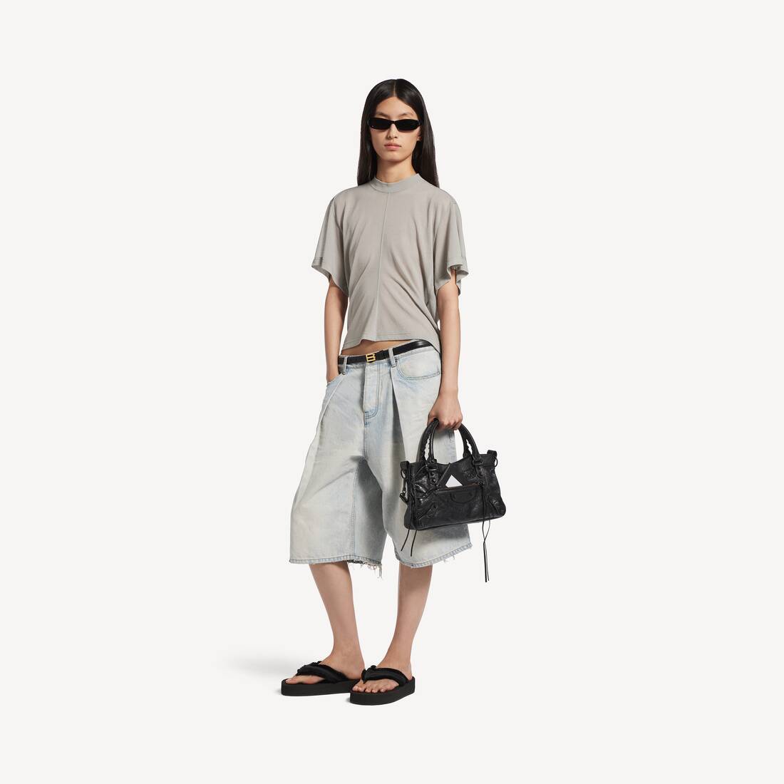 Women's Top in Grey | Balenciaga Belgium EN - Image 2