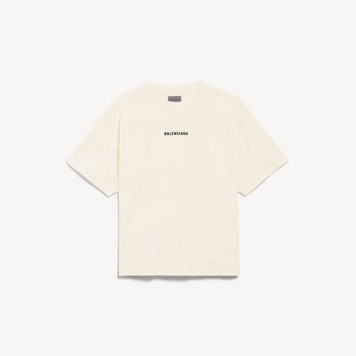 Balenciaga Back中号版型t恤 为 所有 在 米色 - 所有 | Balenciaga 新加坡 ZH - Image 2