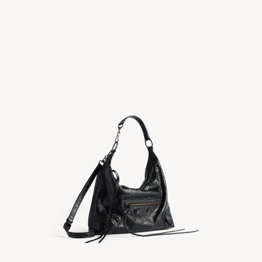 Sac Hobo Le City Petit pour Femme en Noir | Balenciaga France FR - Image 2