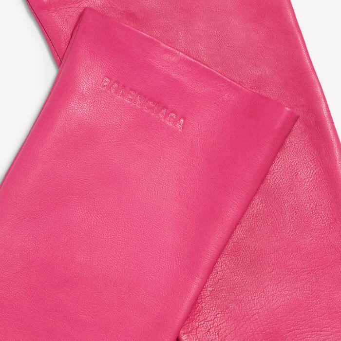 Women's Long Gloves in Rose - Women | Balenciaga Bulgaria EN - Image 3