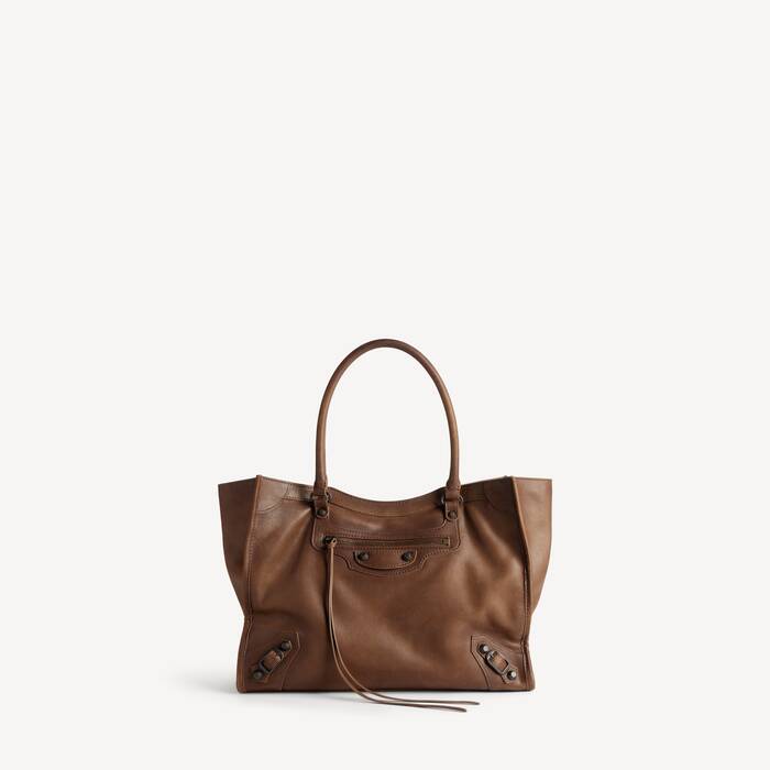 Bolso Tote Le City Peque&ntilde;o para Mujer en Caramelo - Mujer | Balenciaga Espa&ntilde;a ES - Image 1