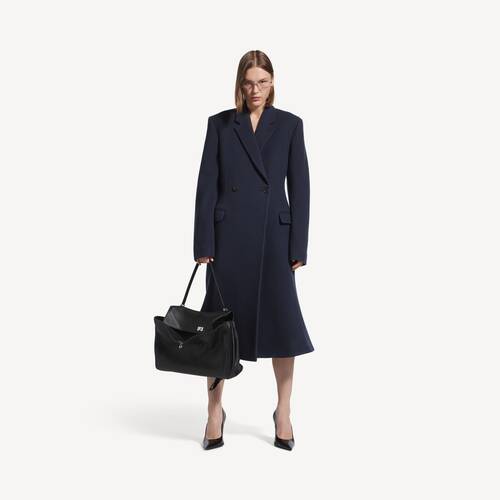 godet midi coat