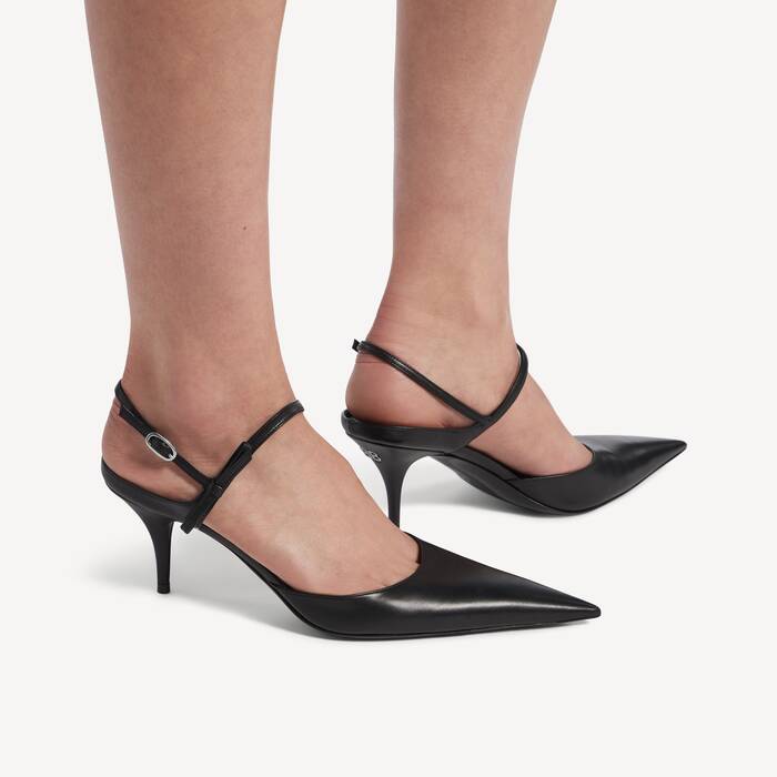 Women's Avenue Bow Slingback in Black/silver - Women | Balenciaga United Kingdom EN - Image 3