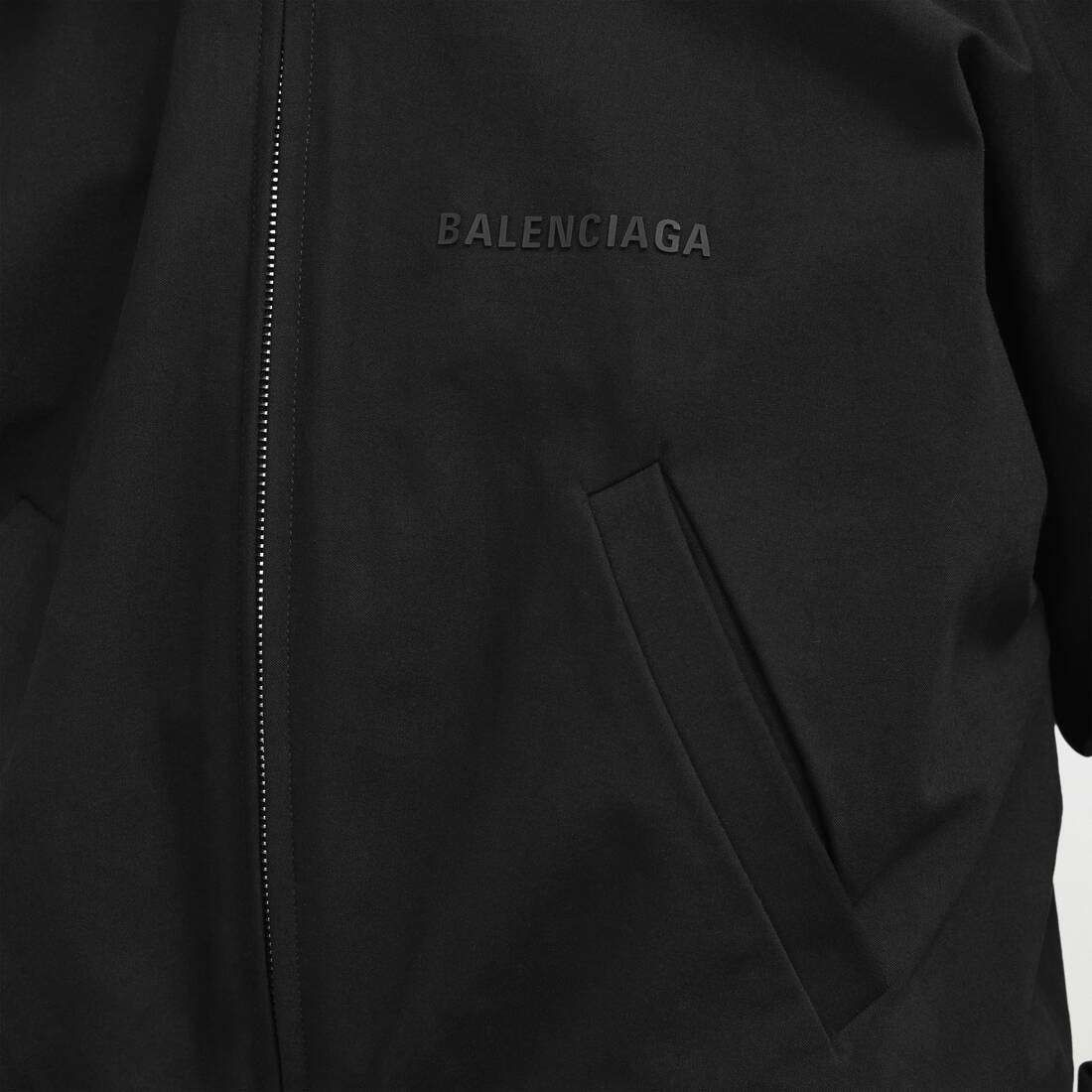 Women's Office Zip-up Jacket in Black | Balenciaga Singapore EN - Image 4