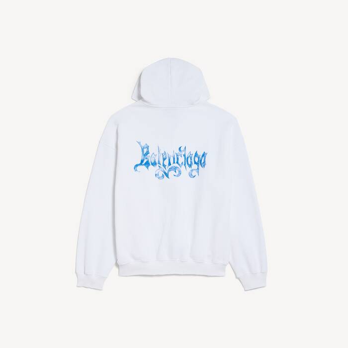 Women's Sketchy Zip-up Hoodie in White - Women | Balenciaga United Kingdom EN - Image 1